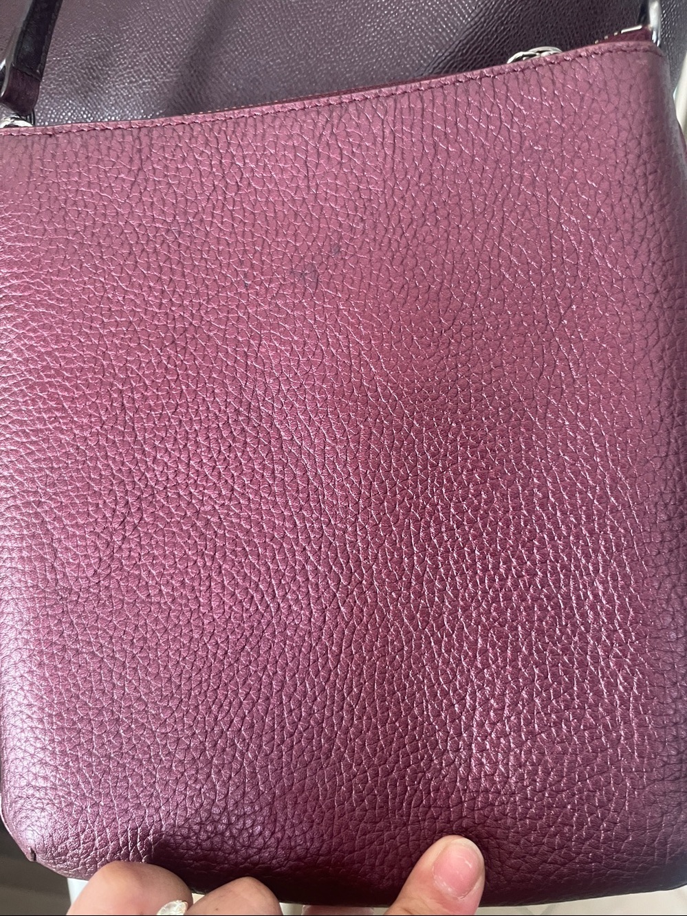 Coach Two-Piece Tote and Crossbody in Burgundy bag. - Picture 3 of 14